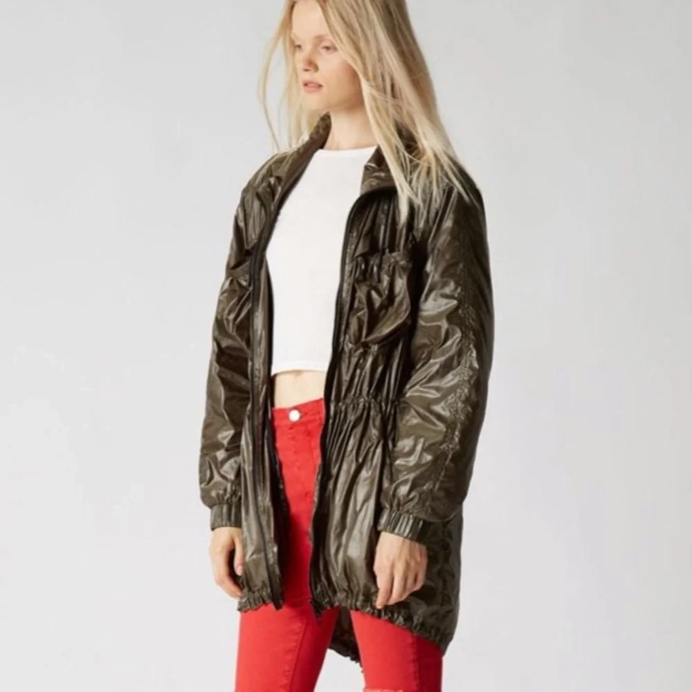 Blank NYC Easy Street Nylon Jacket Parka Small NEW